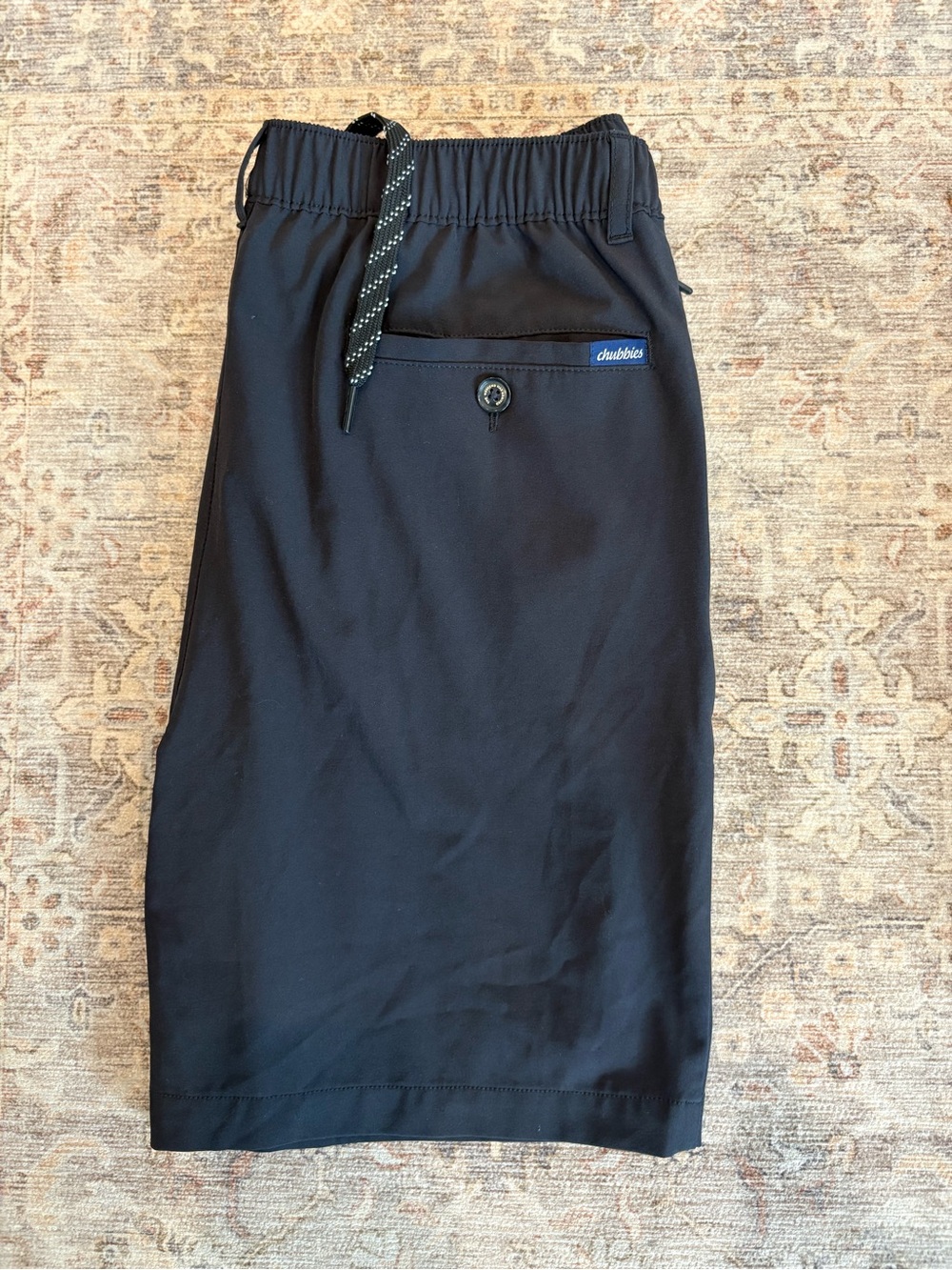 Chubbies Youth L Black Performance Stretch Shorts Drawstring 14/16